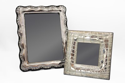 Lot 137 - Two silver photos frames.