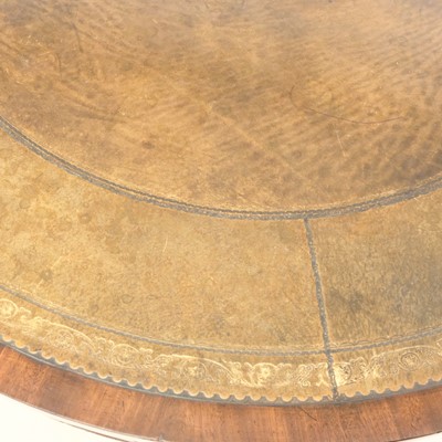 Lot 109 - A Regency mahogany circular library table.