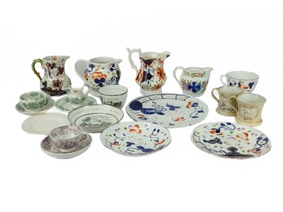 Lot 187 - A collection of 19th century pottery.