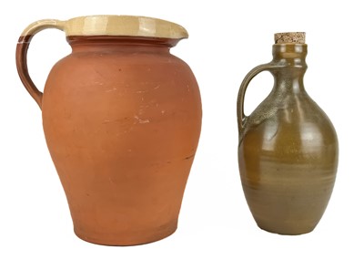 Lot 417 - A large terracotta jug.