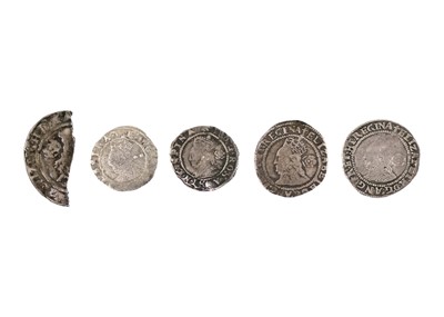 Lot 135 - Elizabeth I hammered coins (x5)