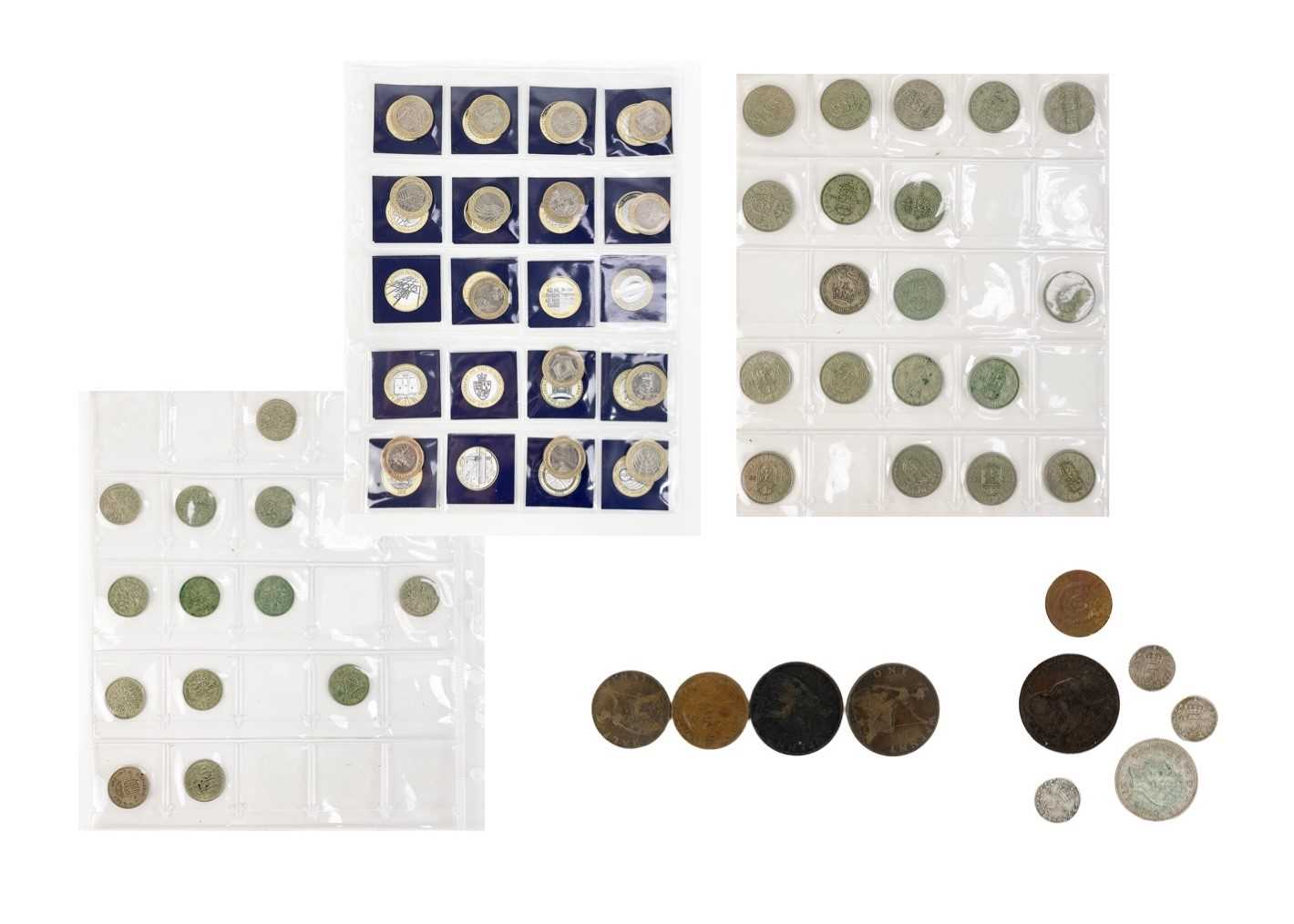 Lot 143 - GB decimal £1, £2 and £5 coins plus