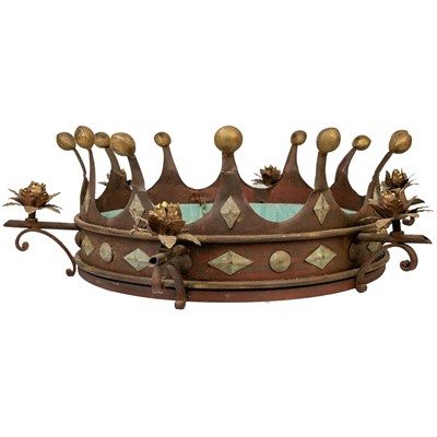 Lot 328 - A Kevin McCloud designed coronet hanging candle holder.