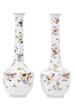 Lot 380 - A pair of Japanese porcelain vases, Meiji period.