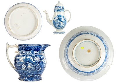 Lot 425 - A  Copeland blue and white pottery stand.