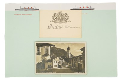 Lot 408 - 'Cunard' menus.