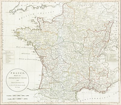 Lot 409 - 'France, Divided into Metropolitan Circles, and Departments;'