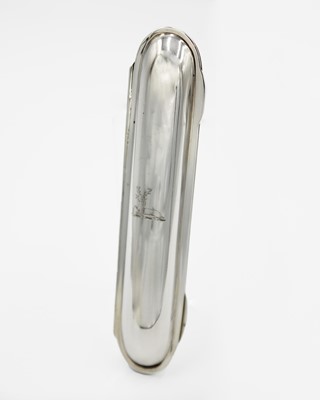 Lot 237 - An Edwardian silver single cigar case by Deakin & Francis.