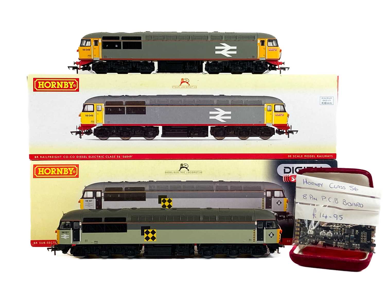 Lot 576 - BR class 56 "Grids" Hornby "OO" boxed models (x2)