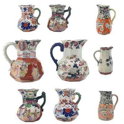 Lot 476 - A collection of eight Mason's Ironstone jugs.