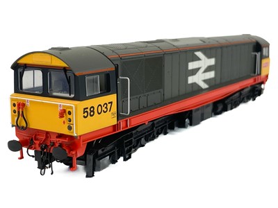 Lot 578 - BR Class 58 "Bone" Co-Co diesel boxed models by Heljan (x2)