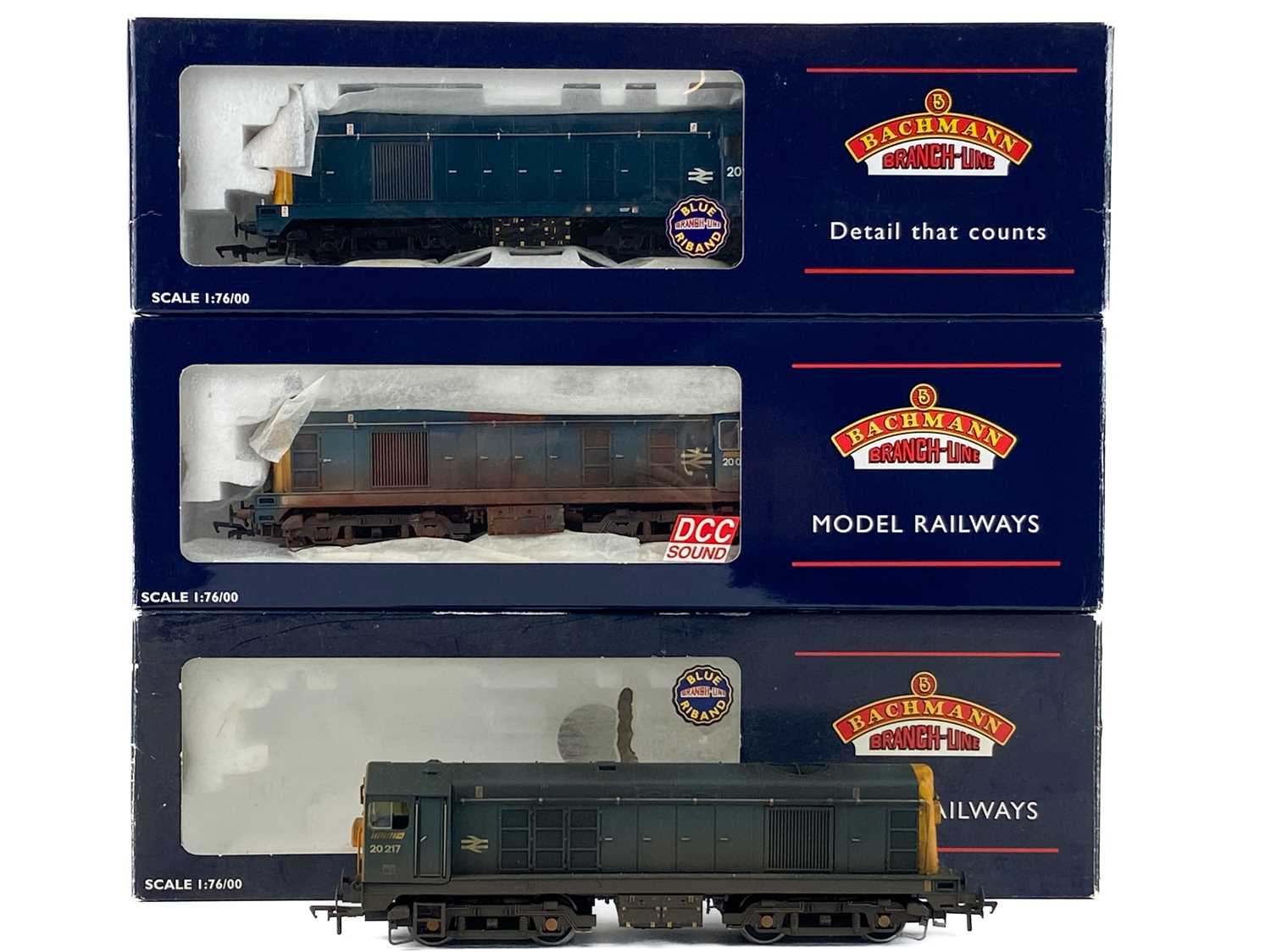 Lot 581 - BR Class 20 Bachmann boxed "Chopper" (x3)