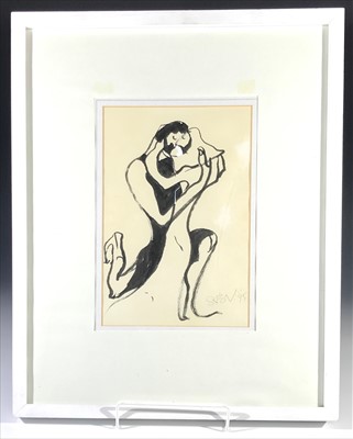 Lot 573 - Sven BERLIN (1911-1999) Two Figures Embracing...