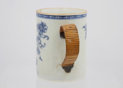 Lot 221 - Two Chinese porcelain tankards, 18th century.