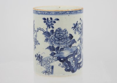 Lot 221 - Two Chinese porcelain tankards, 18th century.