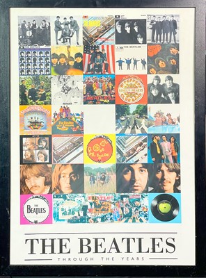 Lot 130 - The Beatles 'Through the Years' poster.