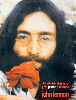 Lot 100 - John Lennon 'Give Peace a Chance' poster.