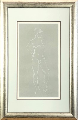 Lot 580 - Chris INSOLL (b.1965) Nude White chalk on...