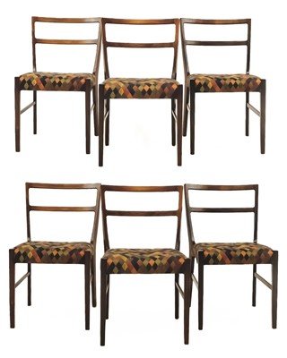 Lot 433 - A set of six Bernhard Pedersen Danish dining chairs.