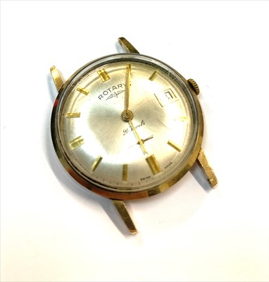Lot 2473 - A 9ct gold cased gentleman's rotary manual...