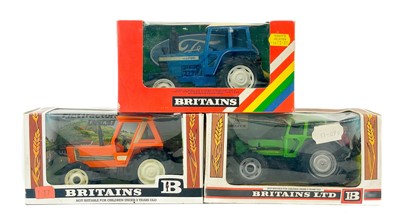 Lot 735 - Britains Tractors boxed x3 plus Action Man Multi-Terrain vehicle etc.