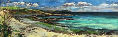 Lot 584 - Chris INSOLL (b.1956) Towan Beach Oil on...