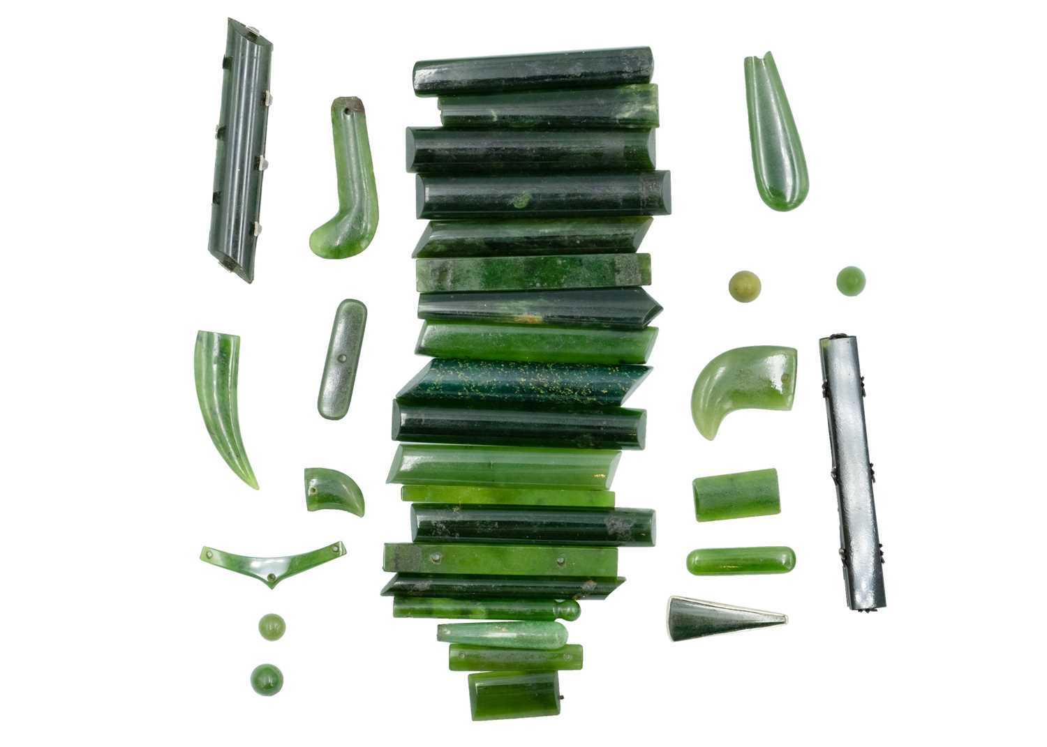Ruby Nephrite Panel Lot 352 - A quantity of nephrite panels.
