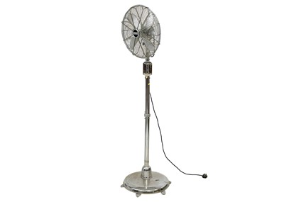 Lot 245 - A Cinni chrome standing electric fan.