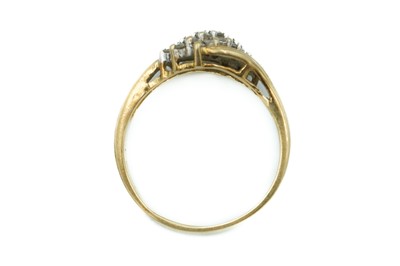 Lot 3 - An 18ct and diamond modern dress ring.