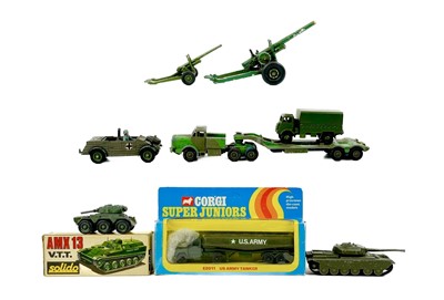 Lot 738 - Army Vehicles - Dinky, Corgi, Solido etc including boxed