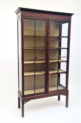 Lot 3413 - A mahogany display cabinet, early 20th century,...