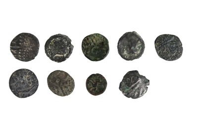 Lot 161 - Celtic bronze and silver coins (x9)