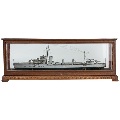 Lot 340 - A scratch built model of HMS Worcester D96.