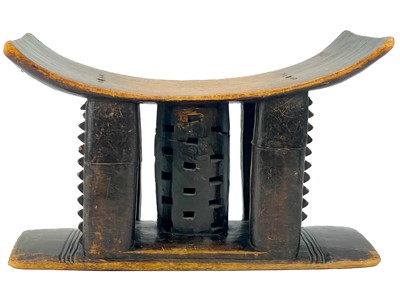 Lot 347 - An Ashanti stool.