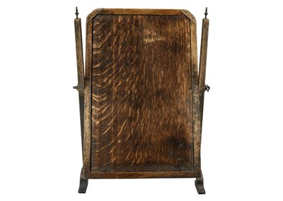 Lot 66 - A Queen Anne style walnut swing dressing table mirror.