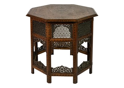 Lot 106 - An Anglo-Indian octagonal occasional table, 19th century.