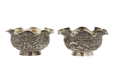 Lot 38 - Two Indian silver bowls, early 20th century.