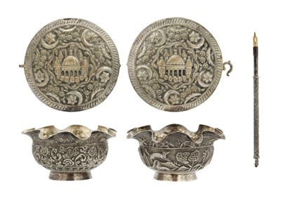 Lot 38 - Two Indian silver bowls, early 20th century.