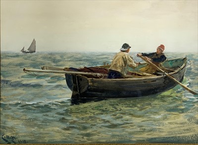 Lot 136 - Charles Napier HEMY (1841-1917) In Shallow...