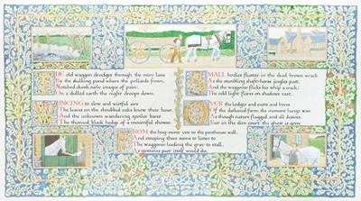 Lot 1419 - A 20th century illumination manuscript of Edmund Blunden's No Man's Land.