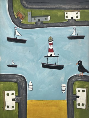 Lot 213 - Stephen CAMPS aka Scamps (Cornish Naïve School, 1957)