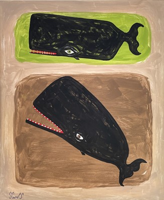 Lot 214 - Stephen CAMPS aka Scamps (Cornish Naïve School, 1957)