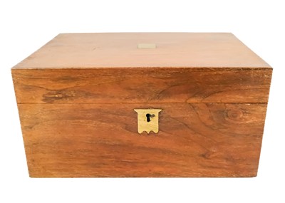 Lot 83 - A Victorian rosewood workbox with Mother of Pearl Inlay.
