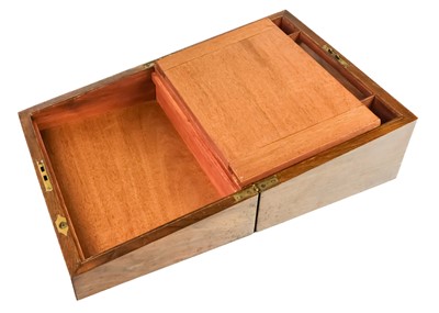 Lot 83 - A Victorian rosewood workbox with Mother of Pearl Inlay.