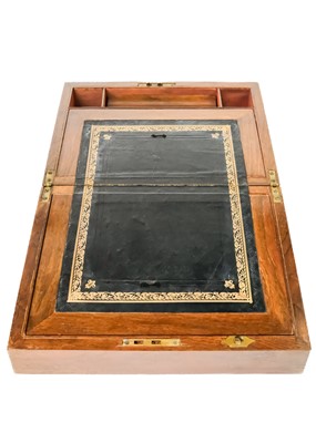 Lot 83 - A Victorian rosewood workbox with Mother of Pearl Inlay.