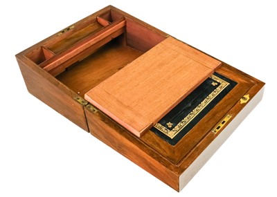 Lot 83 - A Victorian rosewood workbox with Mother of Pearl Inlay.