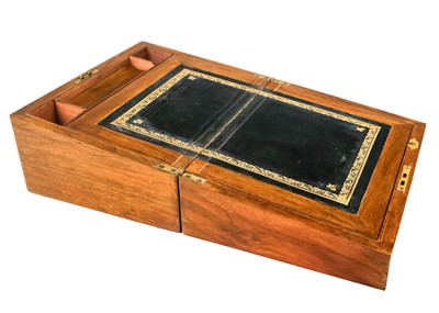 Lot 83 - A Victorian rosewood workbox with Mother of Pearl Inlay.