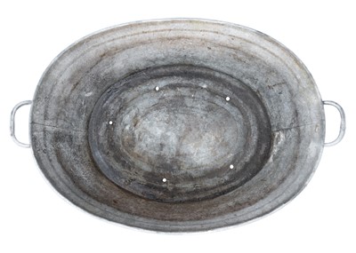 Lot 247 - Three galvanised tin baths