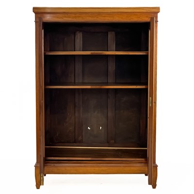 Lot 27 - A late Victorian mahogany glazed low bookcase.