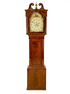 Lot 126 - A 19th century mahogany longcase clock with eight day movement.